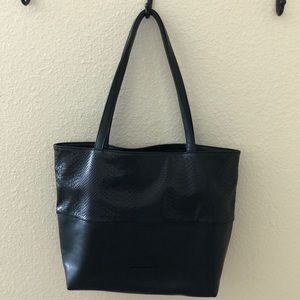 Faux Leather Saks Fifth Avenue Tote